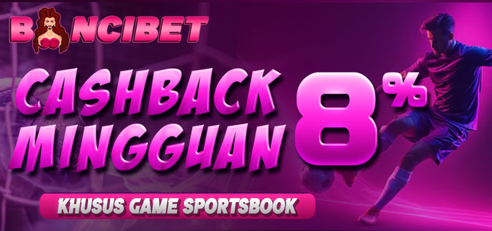 Bonus Cashback Mingguan Sportsbook 8%